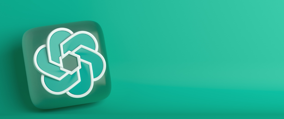 Green background with the ChatGPT logo on the left